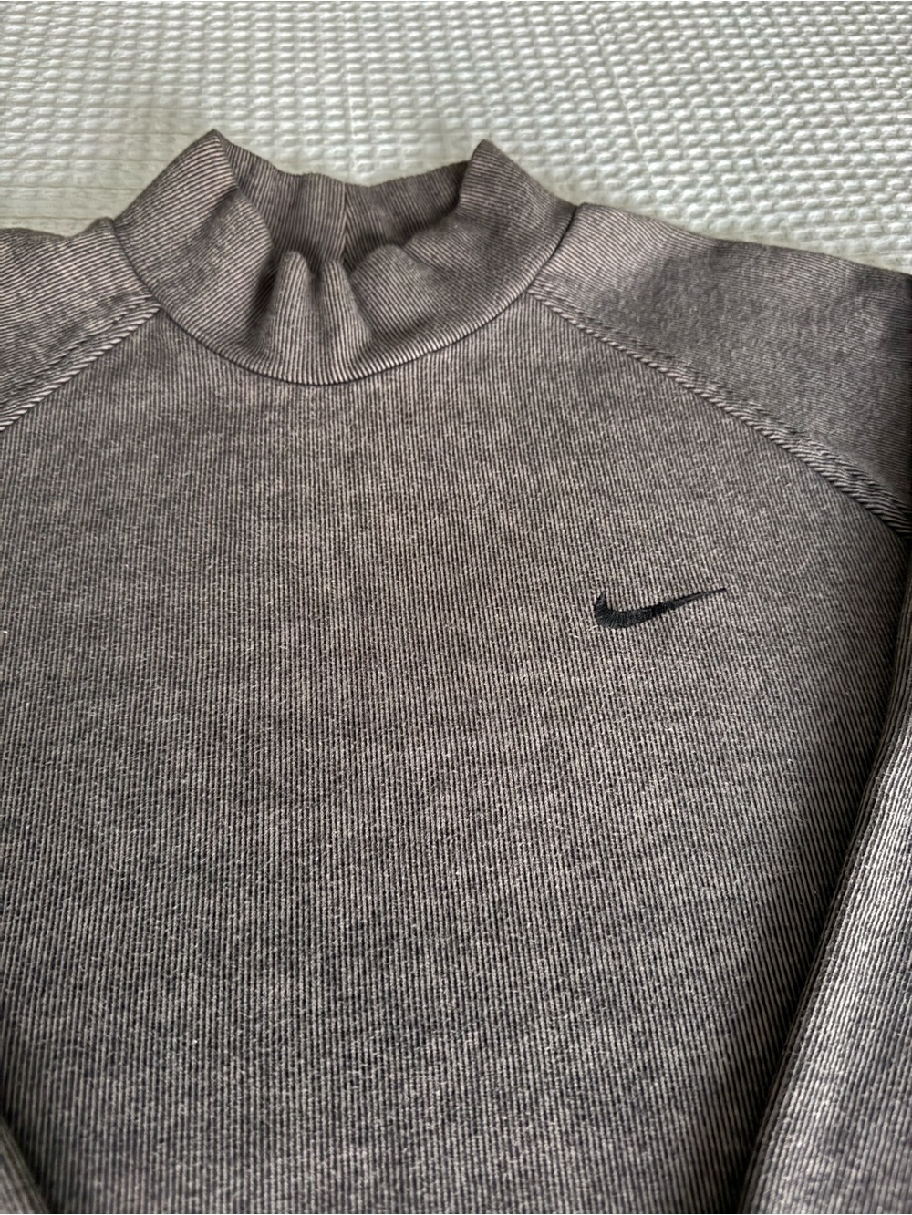 Vintage 90s Nike Golf Men's Heather Charcoal Turtleneck Sweater rare like new